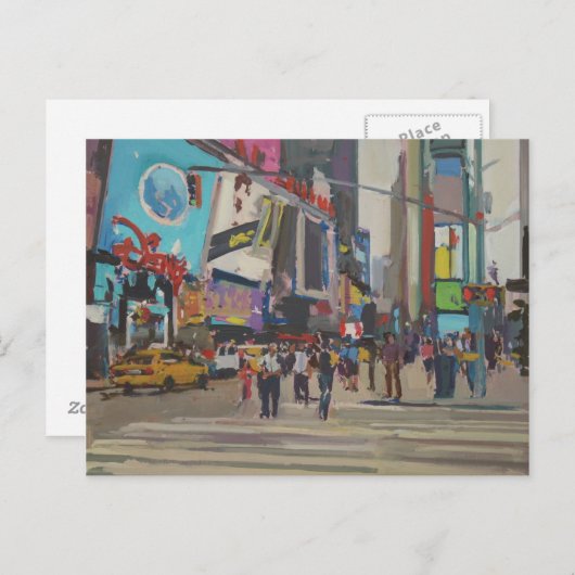 Times Square 2012 Briefkaart (Voorkant / Achterkant)