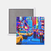 Times Square 2 Pop Magneet (Voorkant / Achterkant)