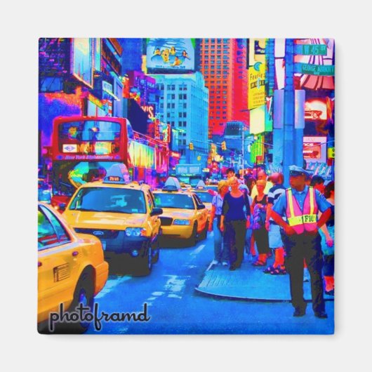 Times Square 2 Pop Magneet (Voorkant)