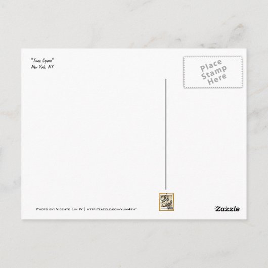 Times Square Art Briefkaarten (Achterkant)