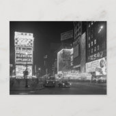 Times Square at Night, 1953 Briefkaart (Voorkant)