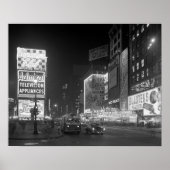 Times Square at Night, 1953.  foto Poster (Voorkant)