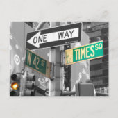 Times Square B&W Briefkaart (Voorkant)