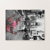 Times Square Black White Red Puzzle Legpuzzel (Horizontaal)
