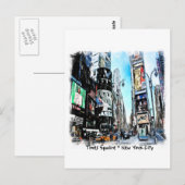 Times Square Briefkaart (Voorkant / Achterkant)