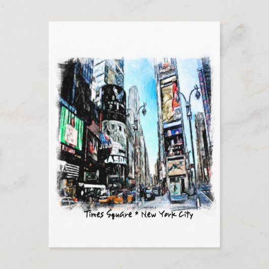 Times Square Briefkaart (Voorkant)