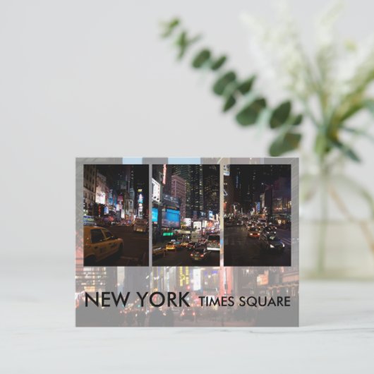 Times square briefkaart (Staand voorkant)