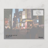 Times square briefkaart (Achterkant)