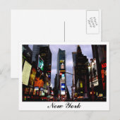 Times Square Briefkaart New York Souvenir Card (Voorkant / Achterkant)