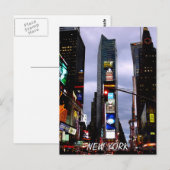Times Square Briefkaart New York Souvenir Card (Voorkant / Achterkant)
