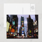 Times Square Briefkaart New York Souvenir Kaart (Voorkant / Achterkant)