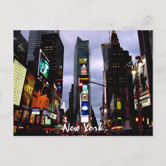 Times Square Briefkaart New York Souvenir Kaart (Voorkant)
