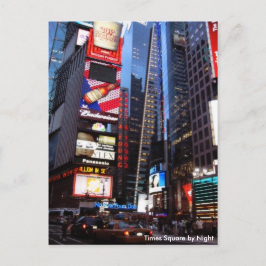 Times Square by Night Briefkaart (Voorkant)