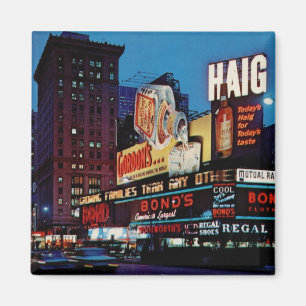 Times Square, de Vintage van de Stad van New York Magneet