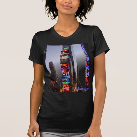 " times square " door kasi jo t-shirt (Voorkant)