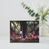 Times Square en 42nd Street Briefkaart (Staand voorkant)