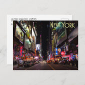 Times Square en 42nd Street Briefkaart (Voorkant / Achterkant)