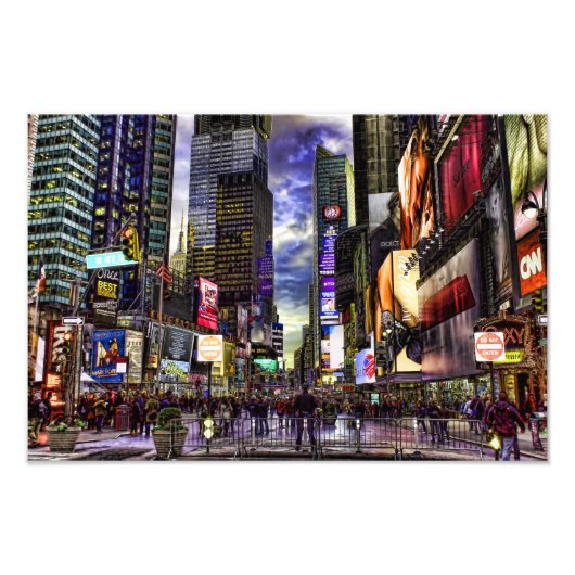 Times Square Foto in HDR. Afdruk (Voorkant)