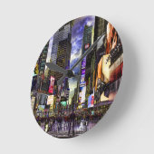 Times Square Foto in HDR. Ronde Klok (Hoek)