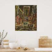 TIMES SQUARE GEKRAAKT POSTER (Keuken)