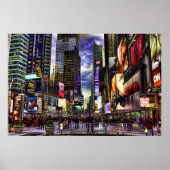 Times Square HDR. Foto Poster (Voorkant)