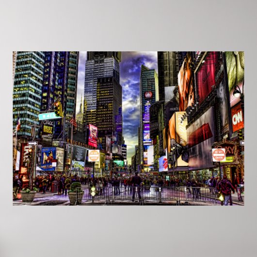 Times Square HDR. Foto Poster (Voorkant)