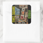 TIMES SQUARE HYBRIDE VIERKANTE STICKER (Tas)