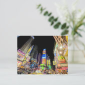 Times Square in de stad die nooit slaapt Briefkaart (Staand voorkant)