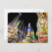 Times Square in de stad die nooit slaapt Briefkaart (Voorkant / Achterkant)