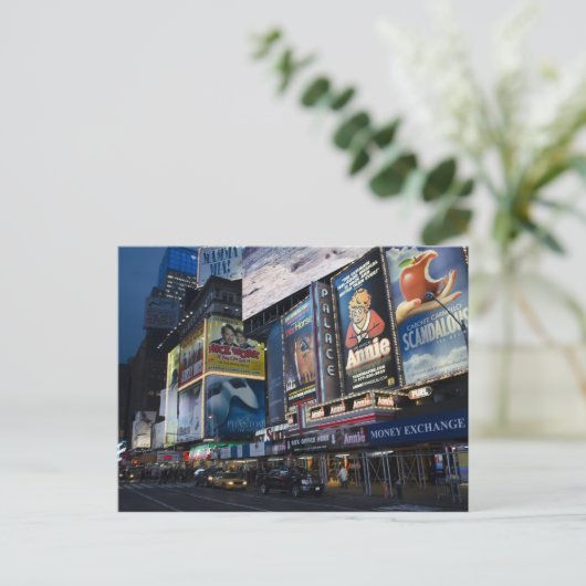 Times Square in Manhattan Briefkaart (Staand voorkant)