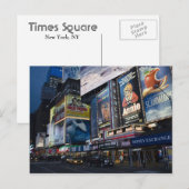 Times Square in Manhattan Briefkaart (Voorkant / Achterkant)