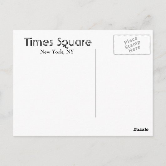 Times Square in Manhattan Briefkaart (Achterkant)