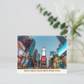Times Square in New York Briefkaart (Staand voorkant)