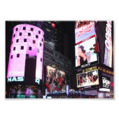 Times Square in New York (roze) Foto Afdruk (Voorkant)