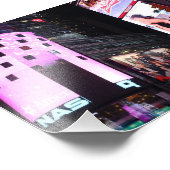Times Square in New York (roze) Foto Afdruk (Hoek)