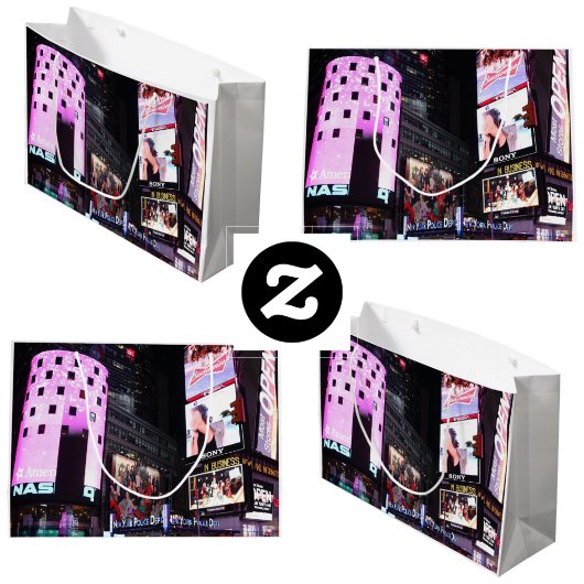 Times Square in New York (roze) Large Cadeautasje