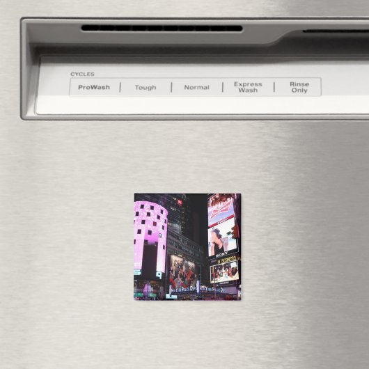 Times Square in New York (roze) Magneet (Insitu (Vaatwasser))