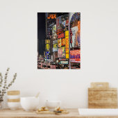 Times Square Lights New York City Poster (Keuken)