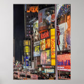 Times Square Lights New York City Poster (Voorkant)