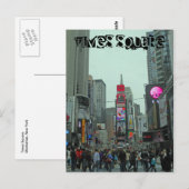 Times Square Manhattan New York Briefkaart (Voorkant / Achterkant)