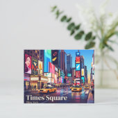 Times Square New York Briefkaart (Staand voorkant)