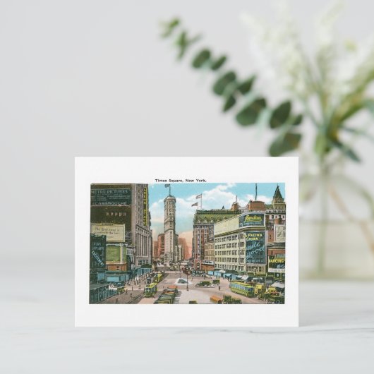 Times Square New York Briefkaart (Staand voorkant)