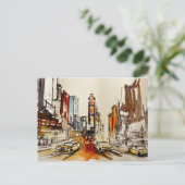 Times Square New York Briefkaart (Staand voorkant)