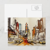 Times Square New York Briefkaart (Voorkant / Achterkant)
