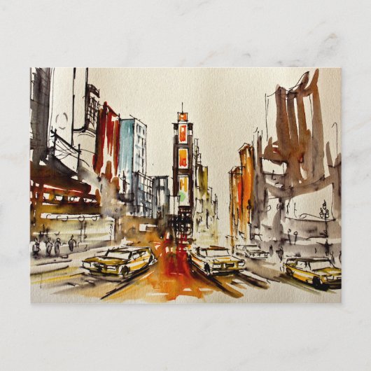 Times Square New York Briefkaart (Voorkant)