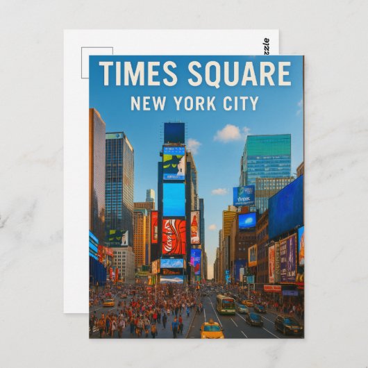 Times Square – New York City Briefkaart (Voorkant / Achterkant)