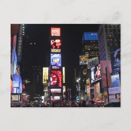 Times Square New York City Briefkaart (Voorkant)