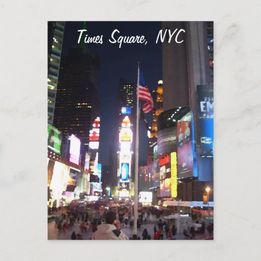 "Times Square, New York City, VS" CricketDiane A Briefkaart (Voorkant)