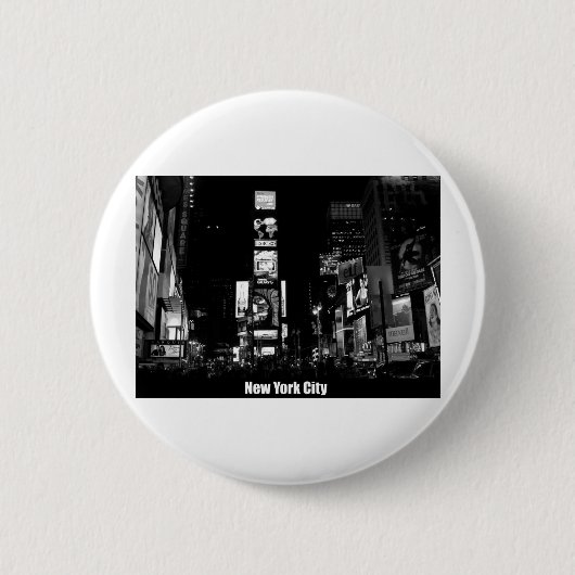 Times Square-New York Ronde Button 5,7 Cm (Voorkant)