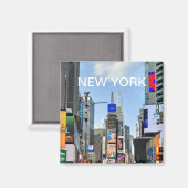 Times Square New York Souvenir Magnet (Voorkant / Achterkant)